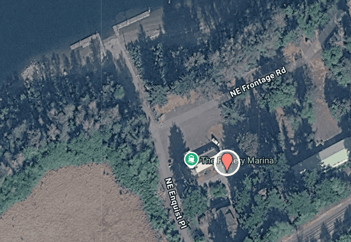 Boat launch at Fishery Inc in Cascade Locks on the Columbia River.